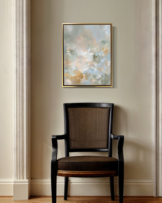 "Powder Blue Bouquet" - 22x28"