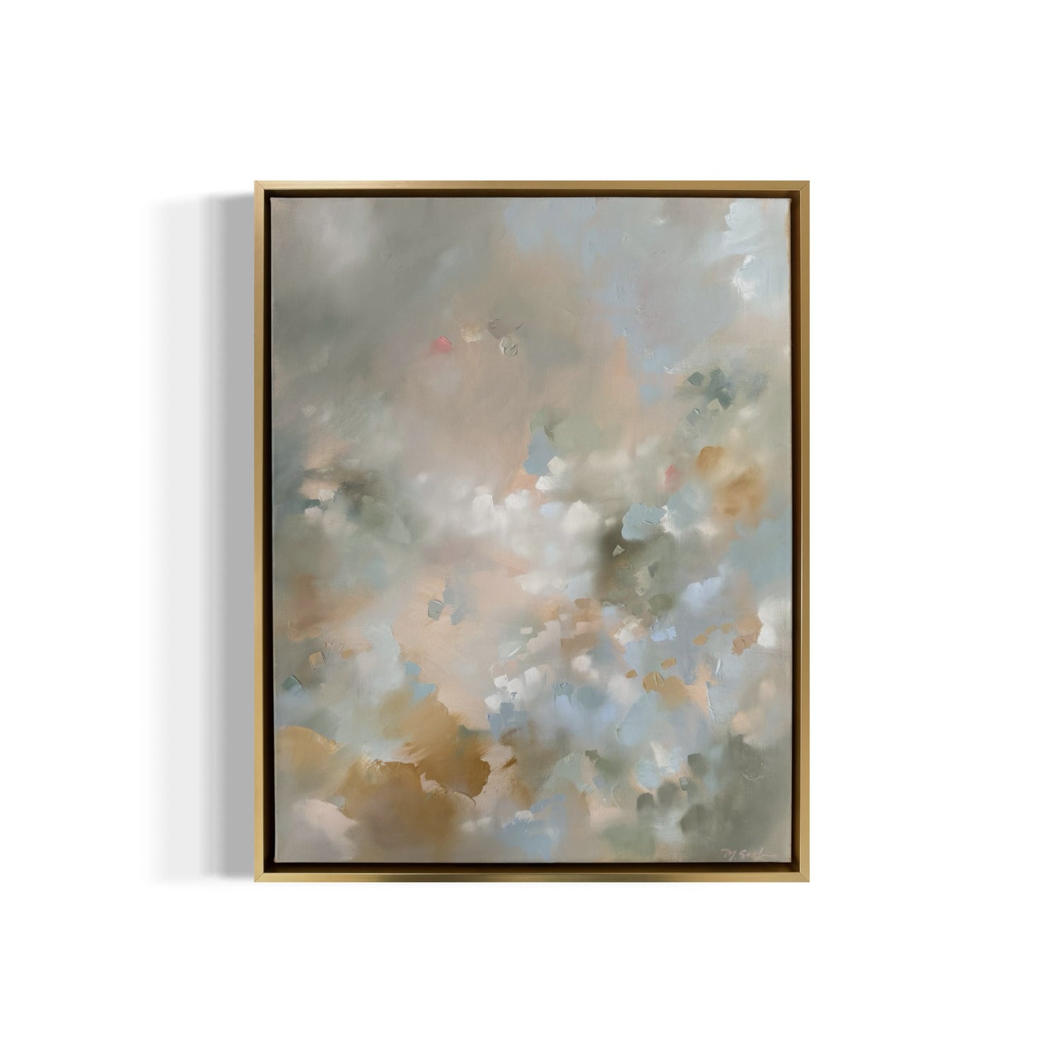 "Powder Blue Bouquet" - 22x28"