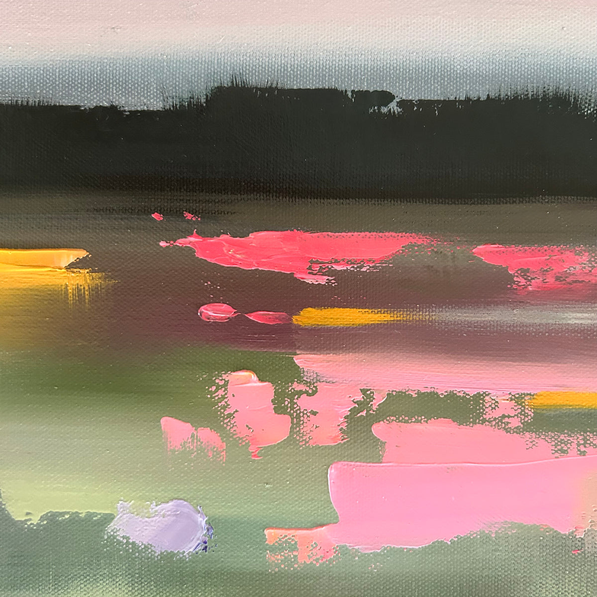 "Magenta Meadow" Original - 16x16