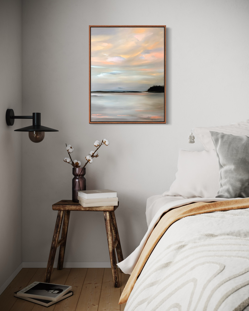 "Blush Over Still Water" - 22x28"