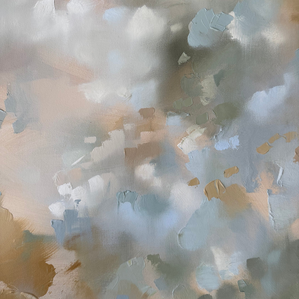 "Powder Blue Bouquet" - 22x28"
