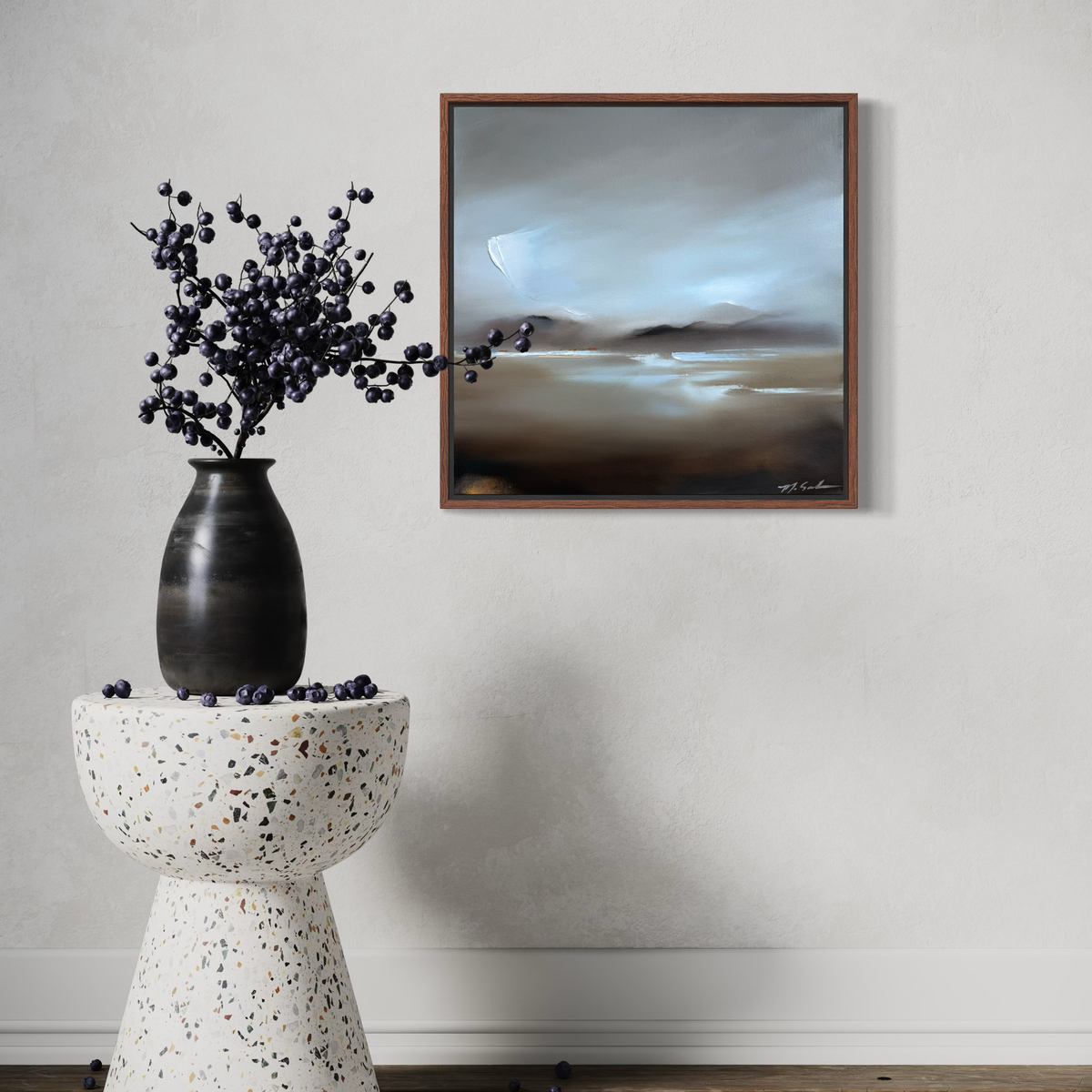 "Periwinkle Days" - 16x16"