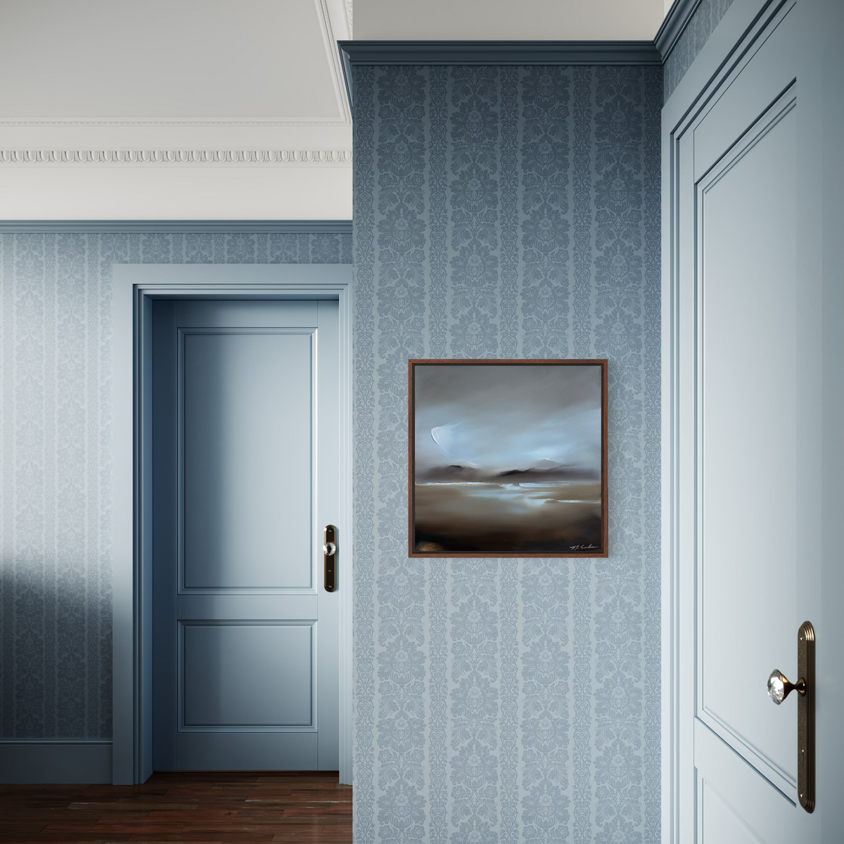 "Periwinkle Days" - 16x16"