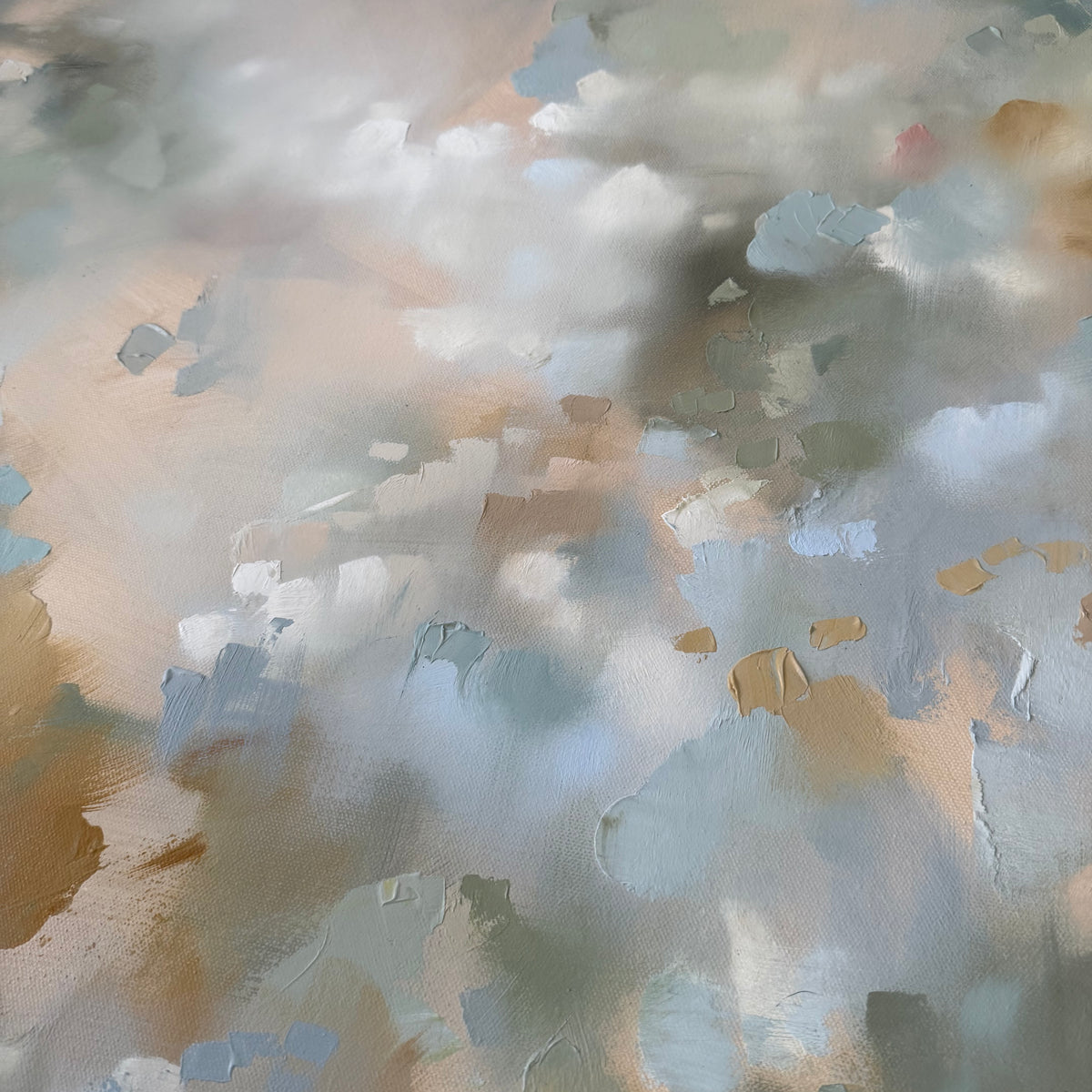 "Powder Blue Bouquet" - 22x28"