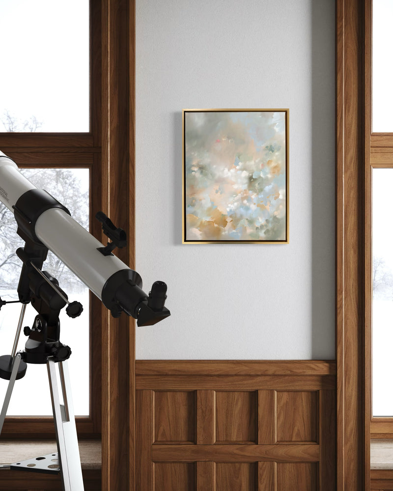 "Powder Blue Bouquet" - 22x28"