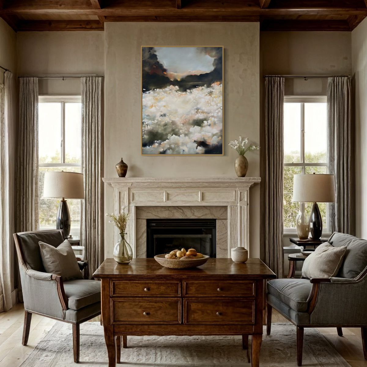 "Ivory Dawn" - 36x48"