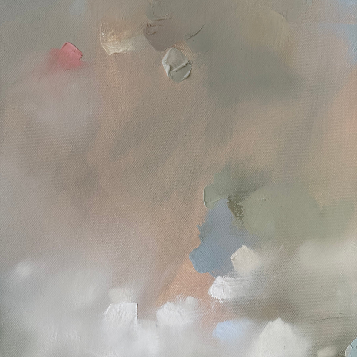 "Powder Blue Bouquet" - 22x28"