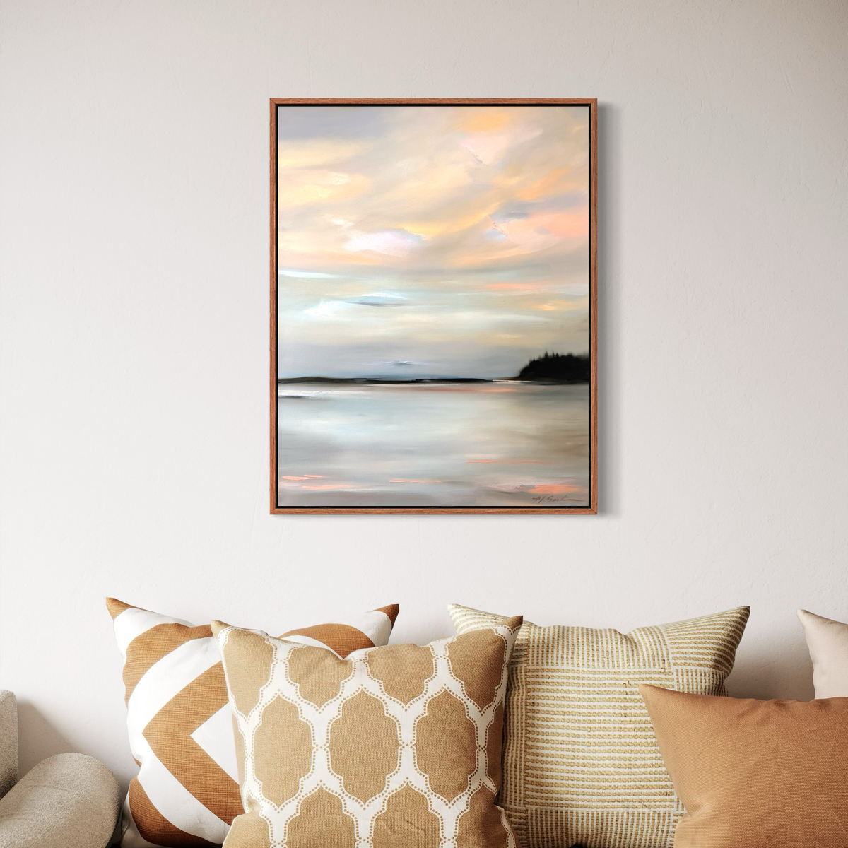 "Blush Over Still Water" - 22x28"