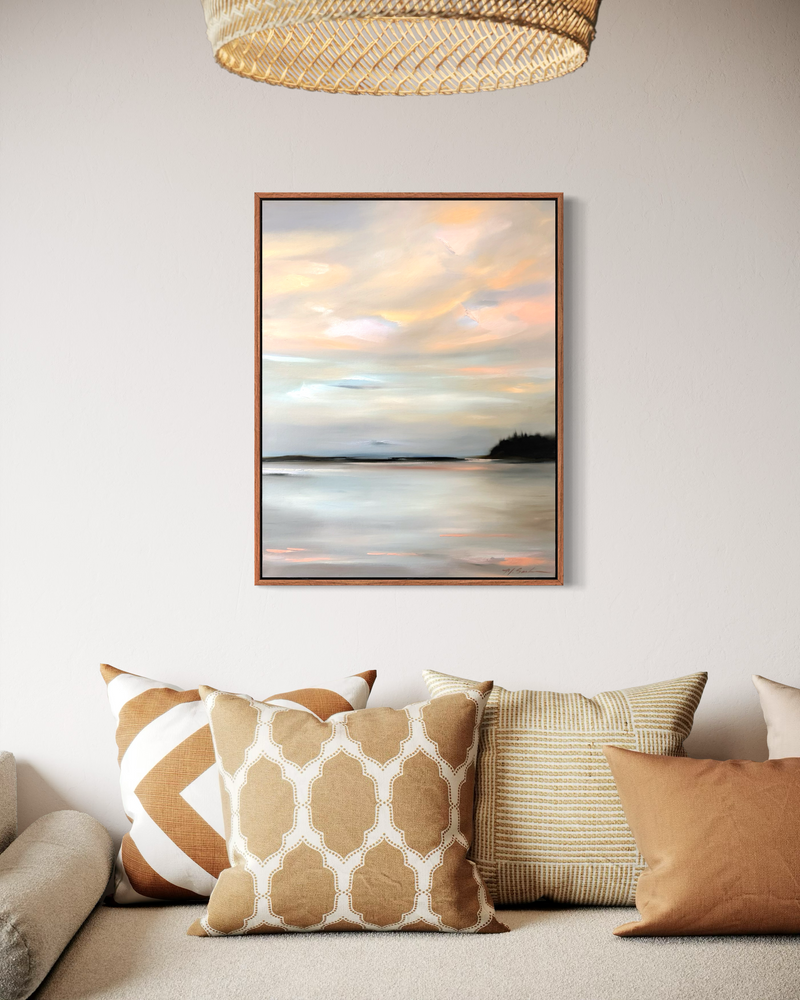 "Blush Over Still Water" - 22x28"