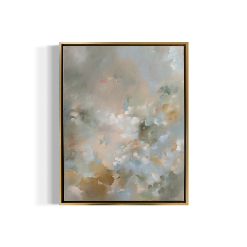 "Powder Blue Bouquet" - 22x28"