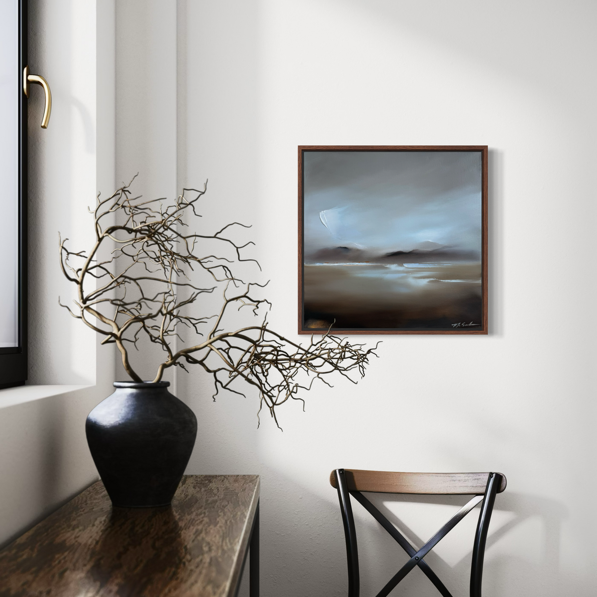 "Periwinkle Days" - 16x16"