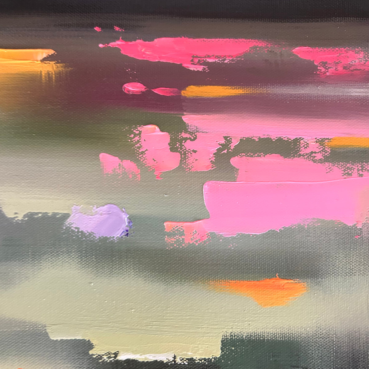 "Magenta Meadow" Original - 16x16