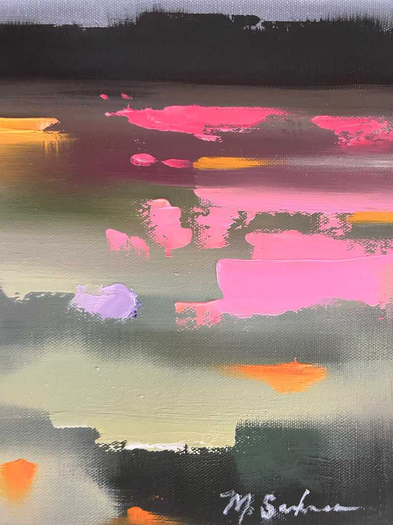 "Magenta Meadow" Original - 16x16