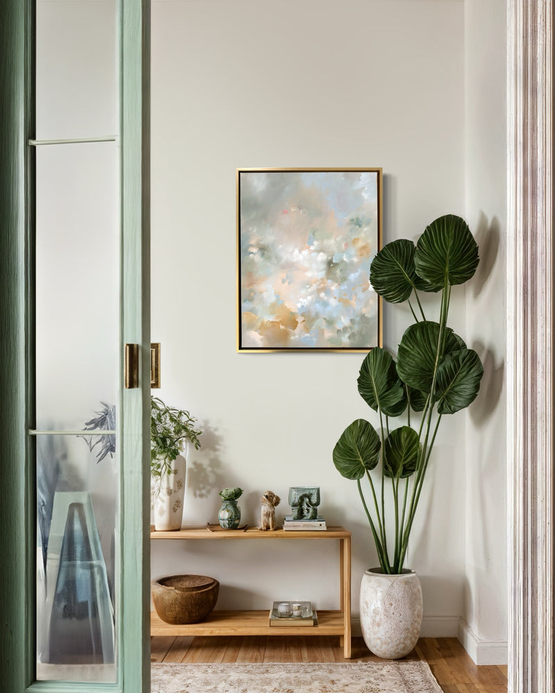 "Powder Blue Bouquet" - 22x28"