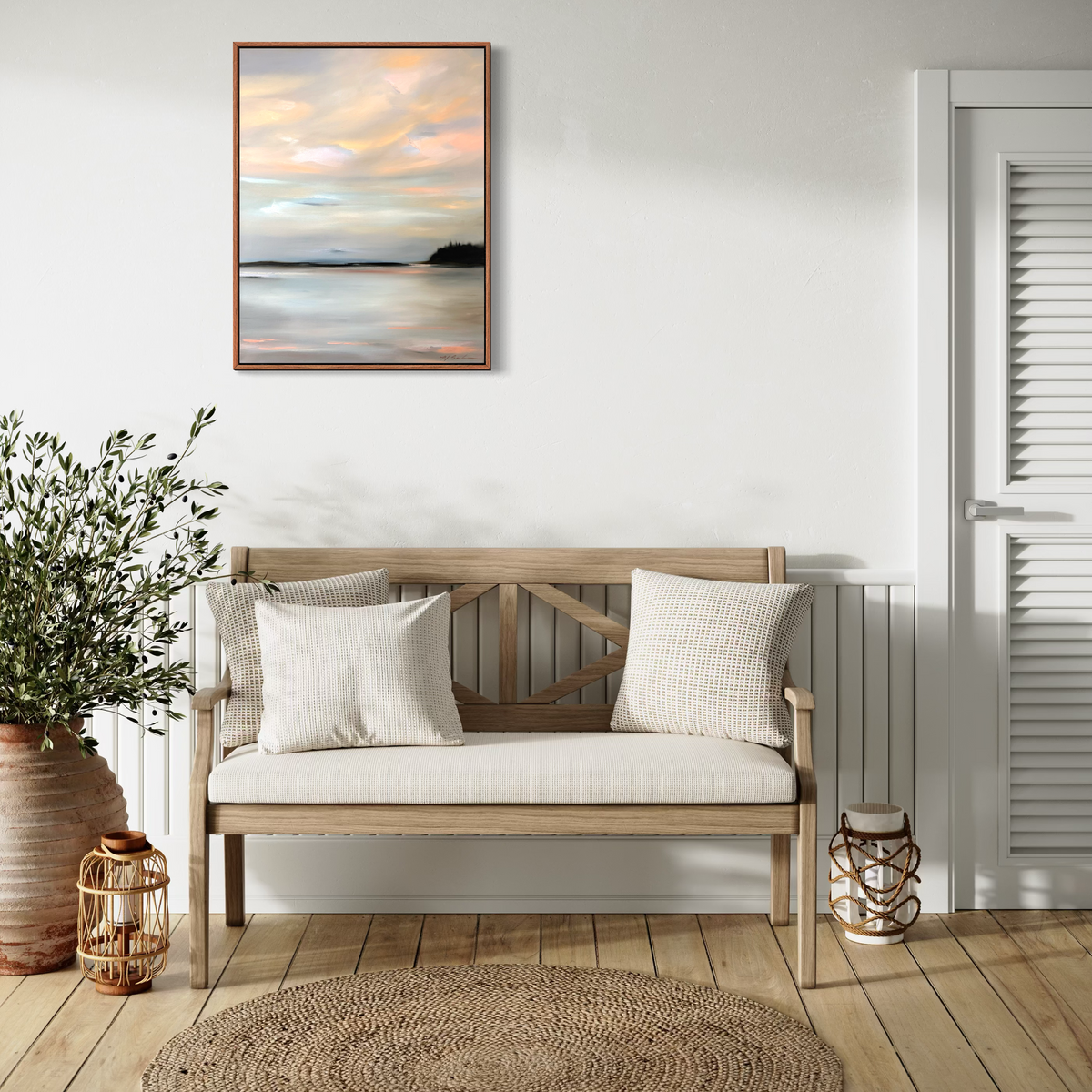 "Blush Over Still Water" - 22x28"