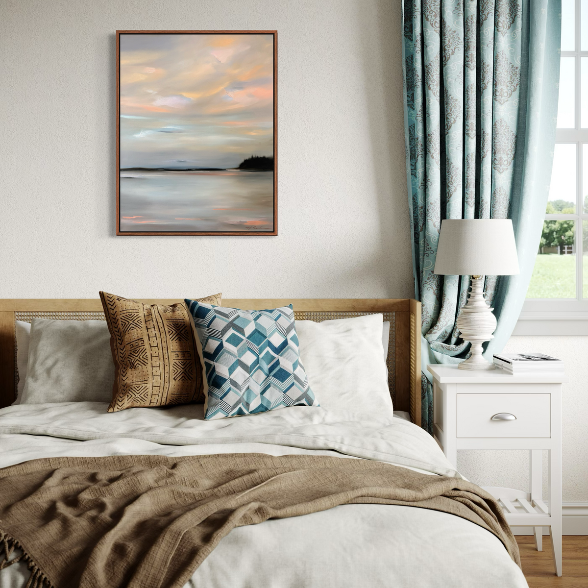 "Blush Over Still Water" - 22x28"