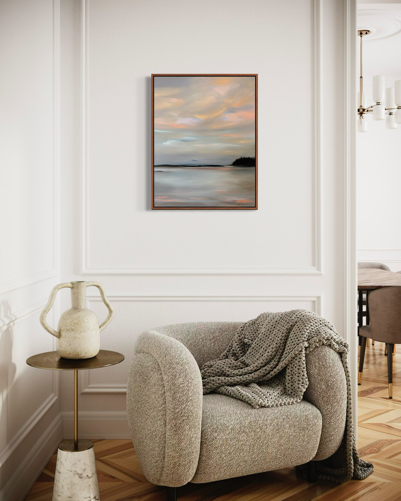 "Blush Over Still Water" - 22x28"