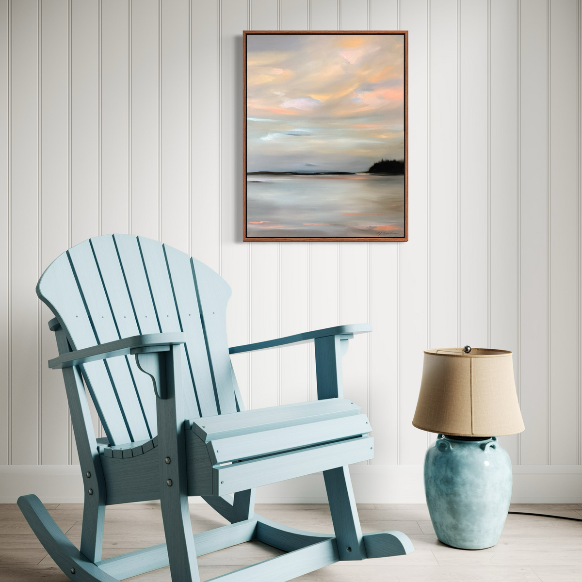 "Blush Over Still Water" - 22x28"