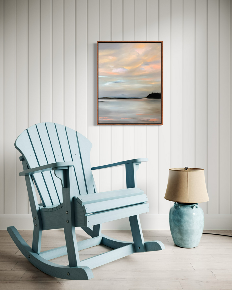 "Blush Over Still Water" - 22x28"