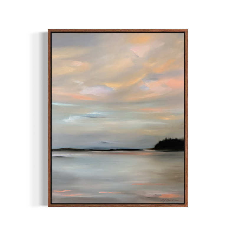 "Blush Over Still Water" - 22x28"