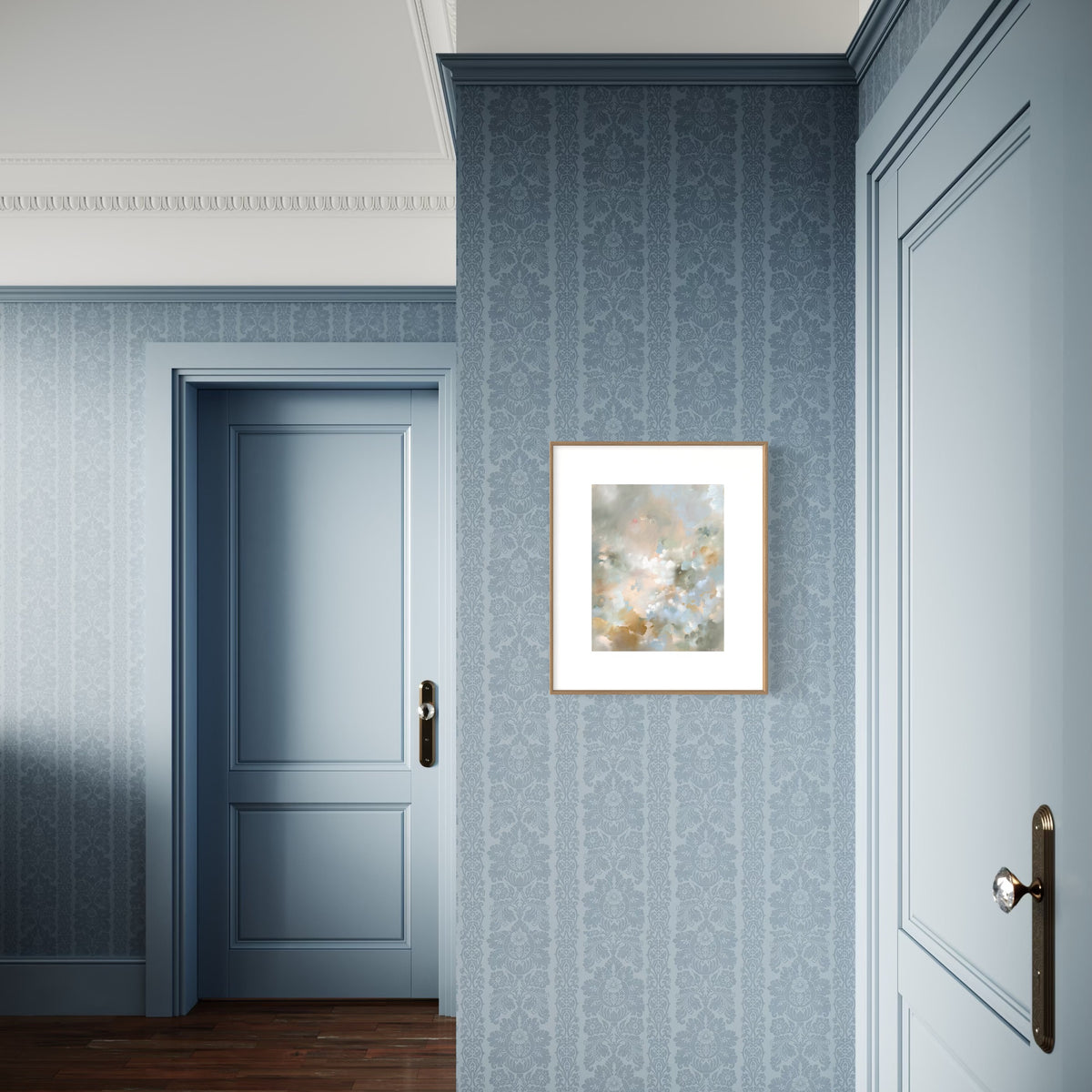 "Powder Blue Bouquet" - Art Print