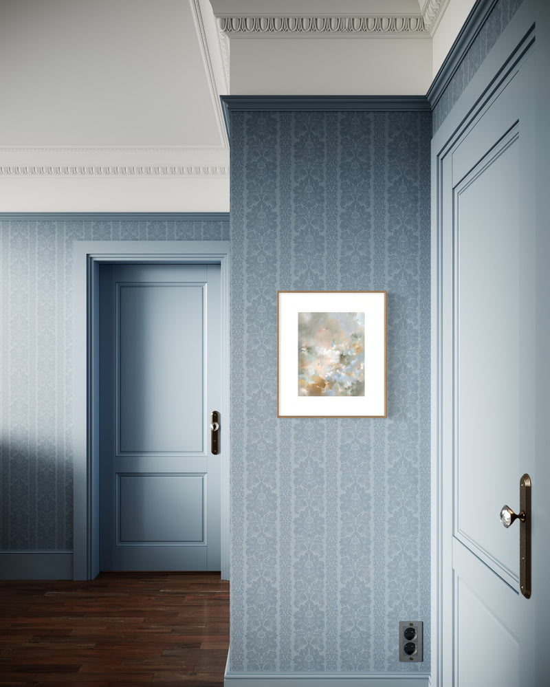 "Powder Blue Bouquet" - Art Print