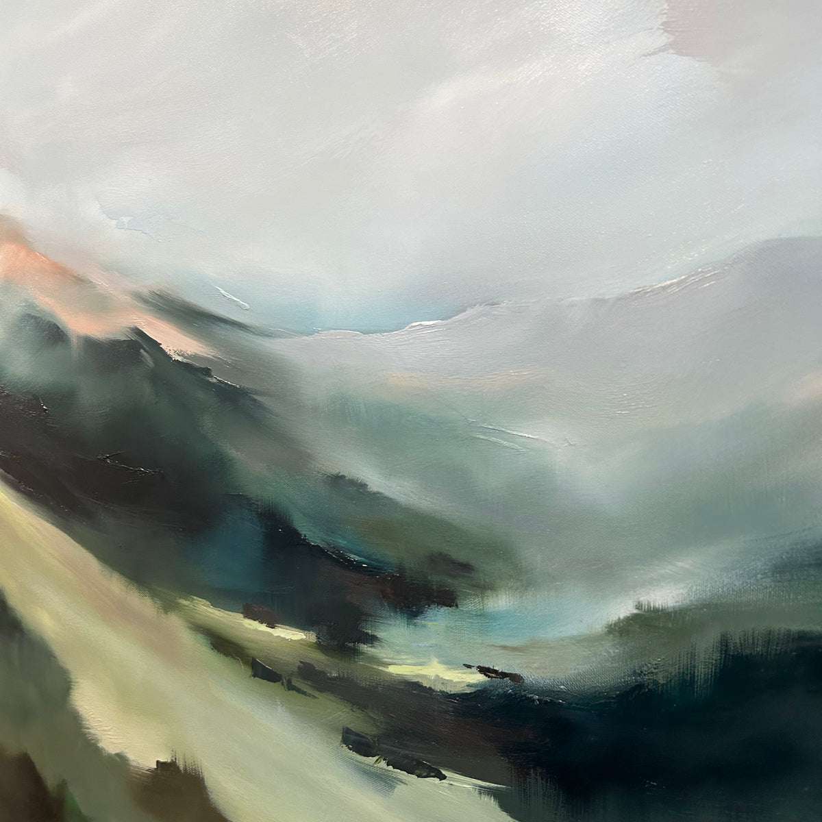 “In the Valley's Embrace” - 36x36"