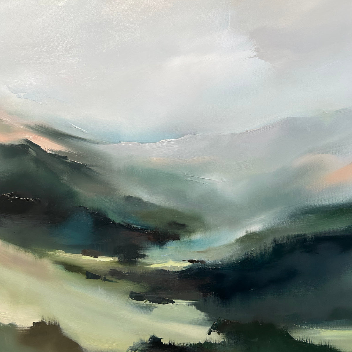 “In the Valley's Embrace” - 36x36"