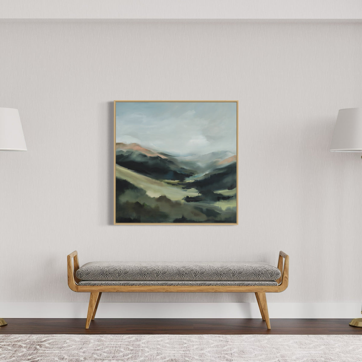 “In the Valley's Embrace” - 36x36"