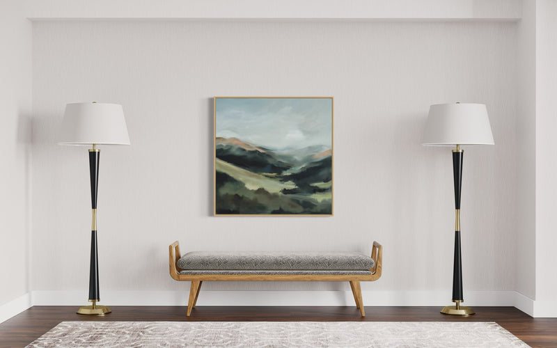 “In the Valley's Embrace” - 36x36"