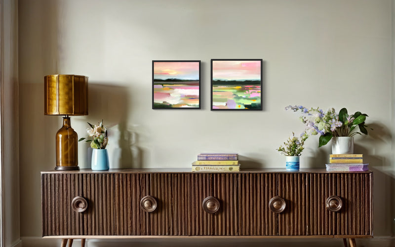 "Magenta Meadow" Original - 16x16