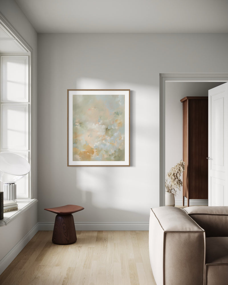 "Powder Blue Bouquet" - Art Print