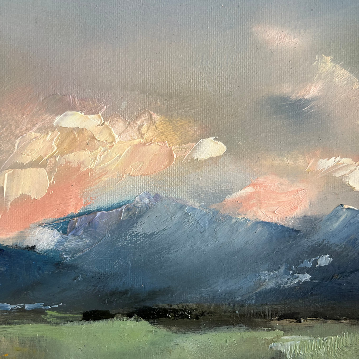 "Mountain Embrace" - 12x15