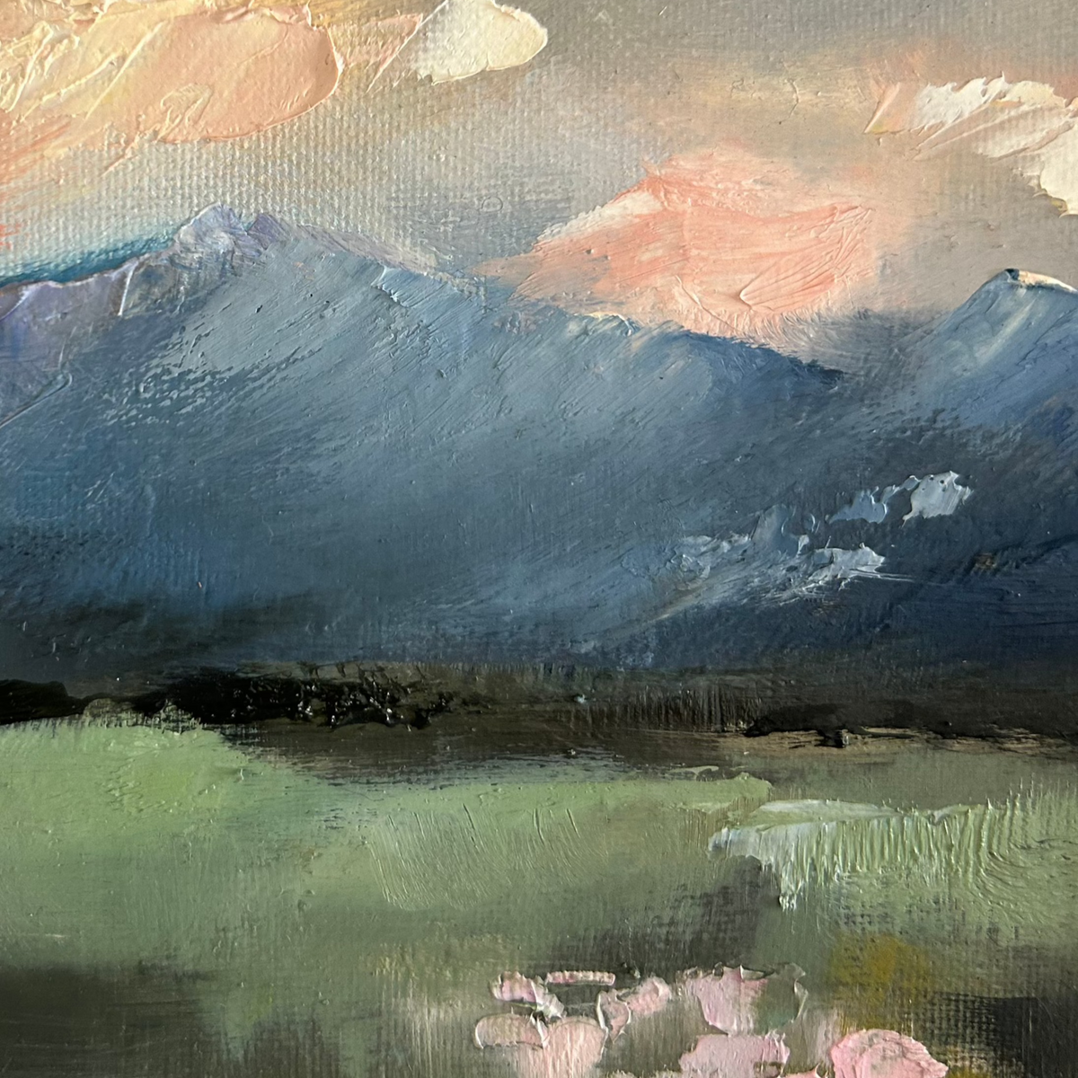 "Mountain Embrace" - 12x15