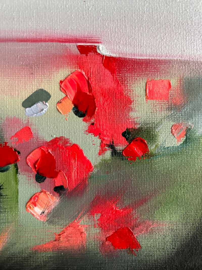 "Poppies" Original - 8x10