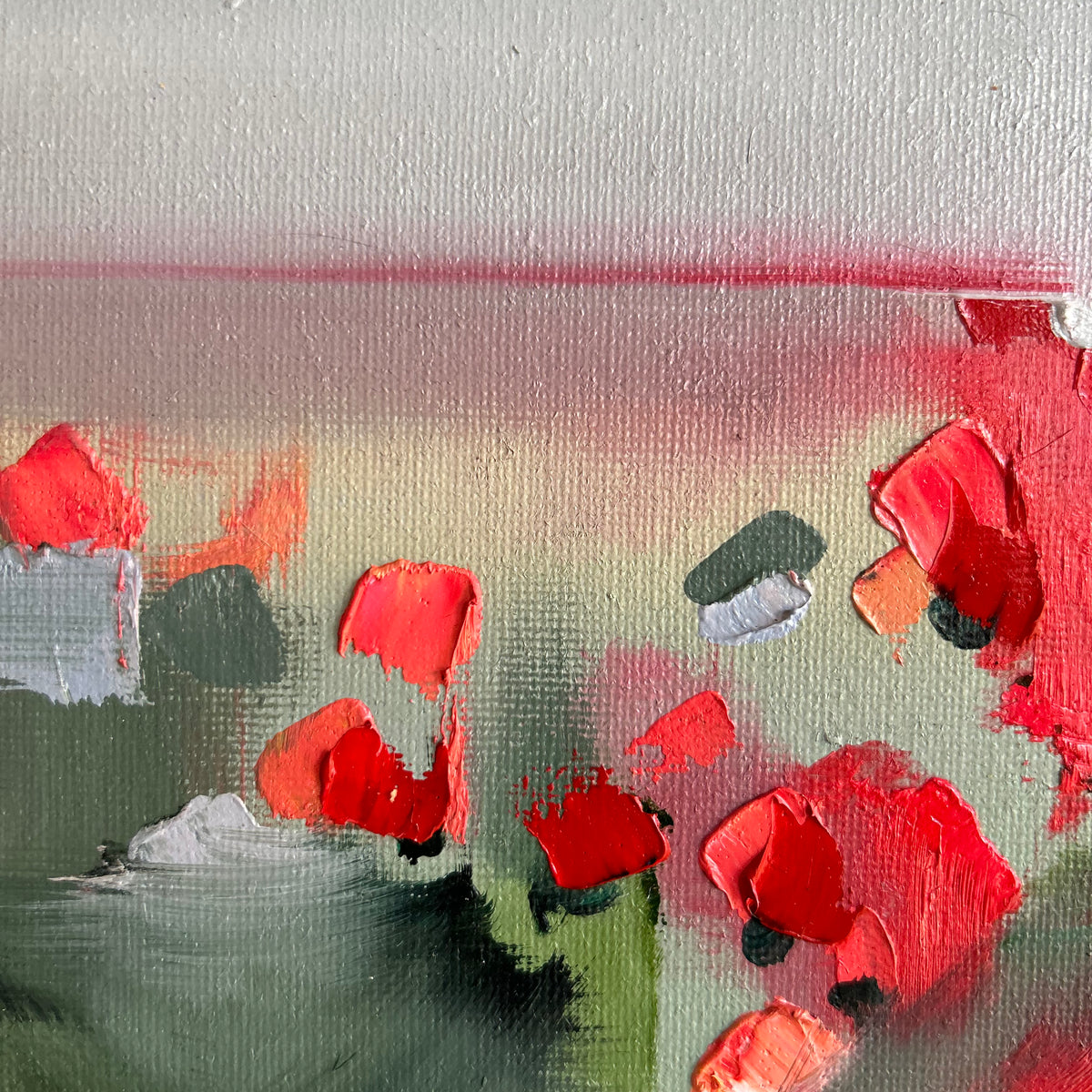 "Poppies" Original - 8x10