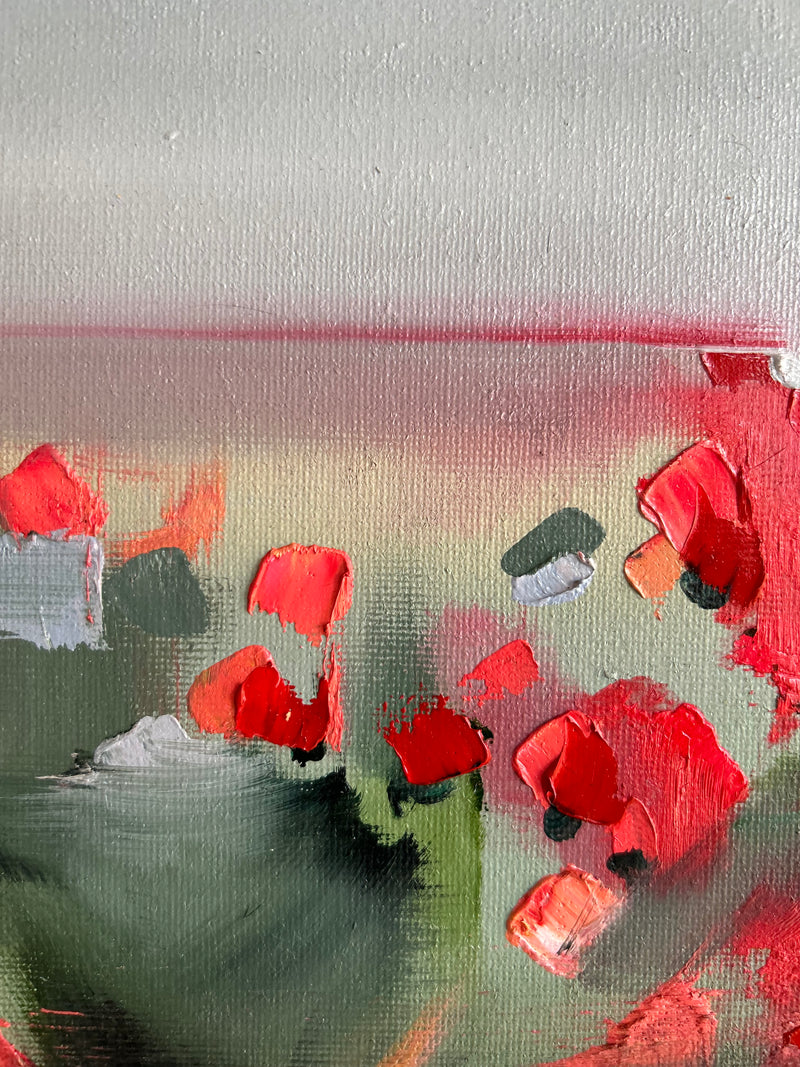 "Poppies" Original - 8x10